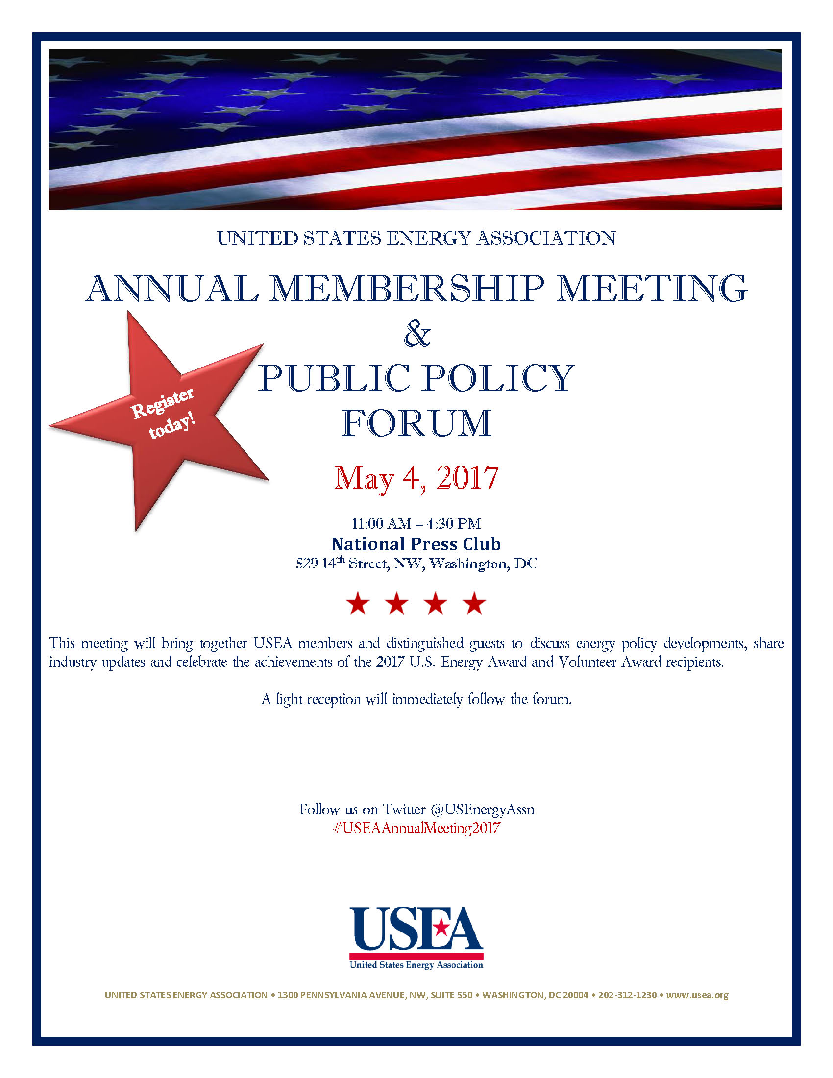 USEA Annual Membership Meeting & Public Policy Forum USEA United
